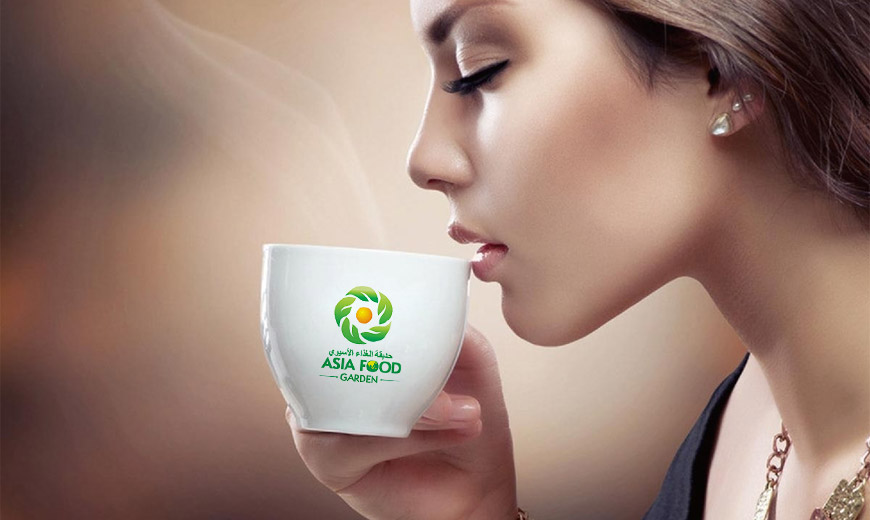 ASIA FOOD GARDEN品牌设计在茶杯上的应用