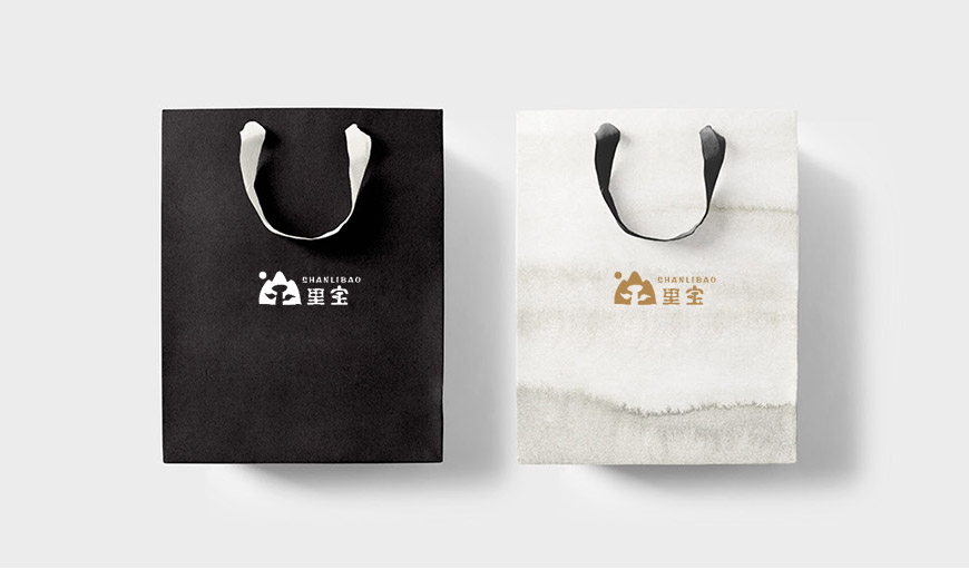 vi系统-烟台山里宝企业品牌商标设计在包装领域手提袋上的应用规范